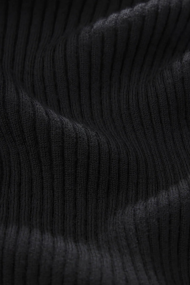 The Sheer Sleeve Top in Black