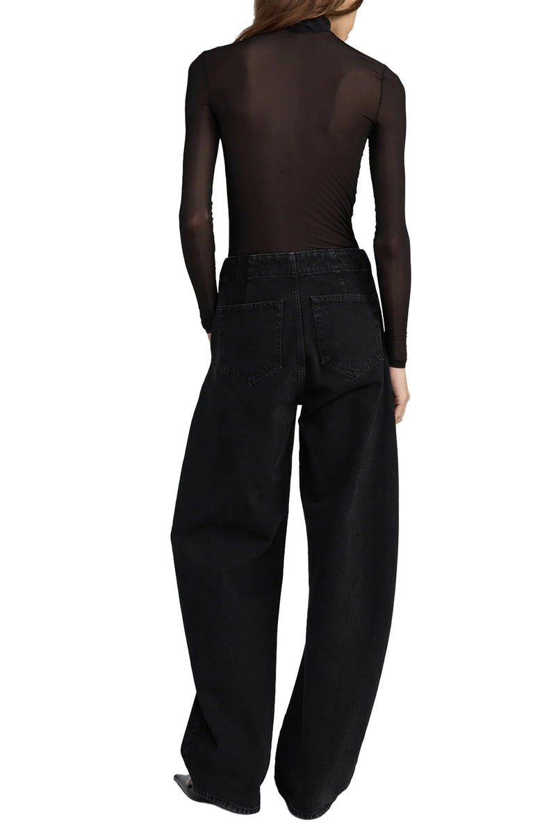 The Hosiery Turtleneck in Black