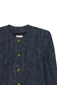 The Tweed Jacket in Indigo