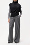 Wish You Would Top in Silk Georgette Midnight