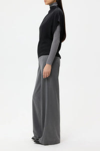 Wish You Would Top in Silk Georgette Midnight