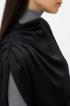 Wish You Would Top in Silk Georgette Midnight