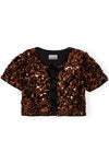 Velvet Sequins Blouse