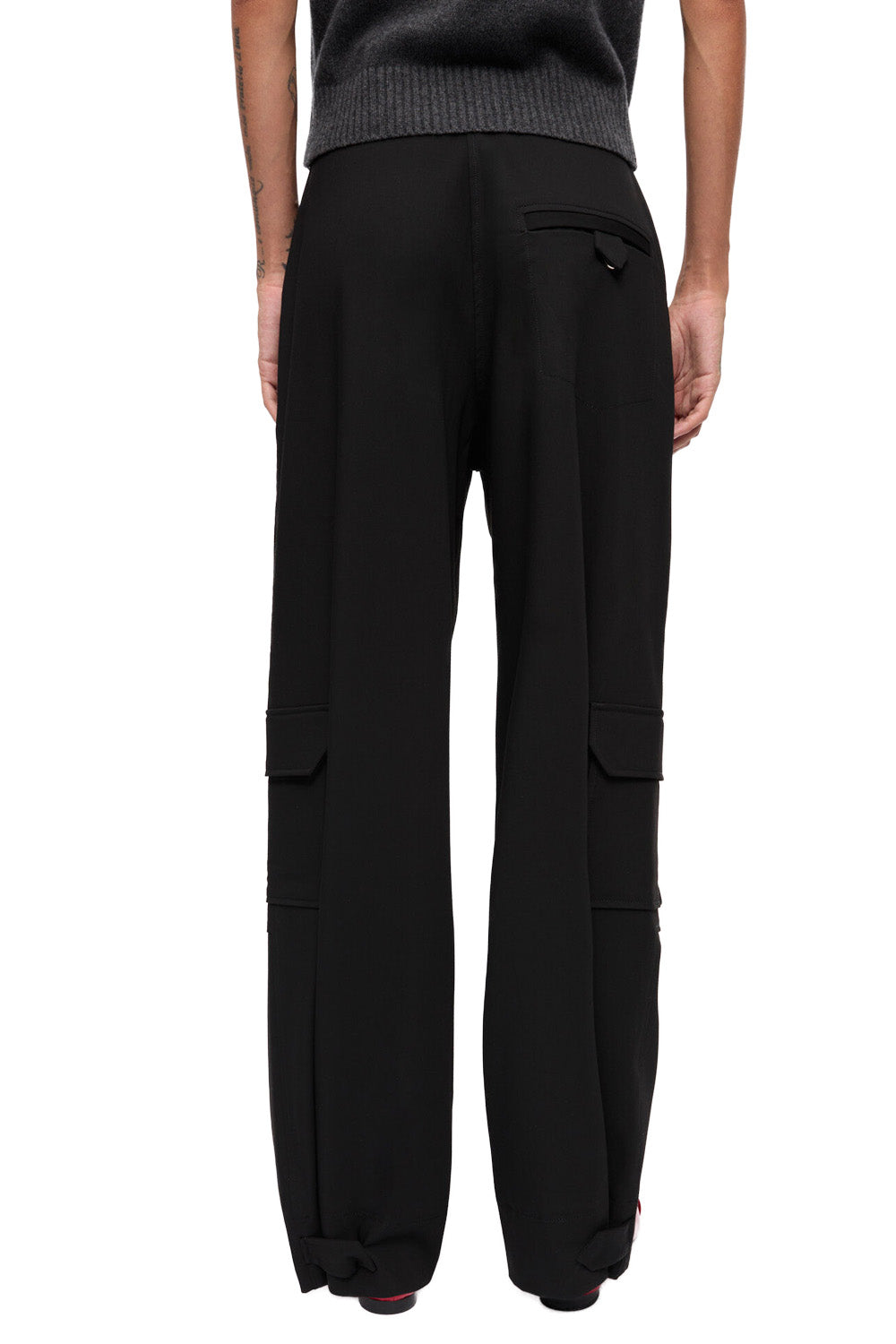 Black Twill Suiting Cargo Pants – Krista K Boutique