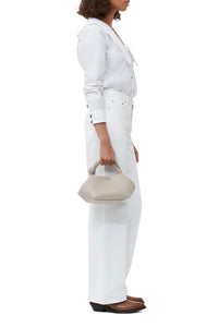 GANNI Bou Bag Small in Oyster Gray