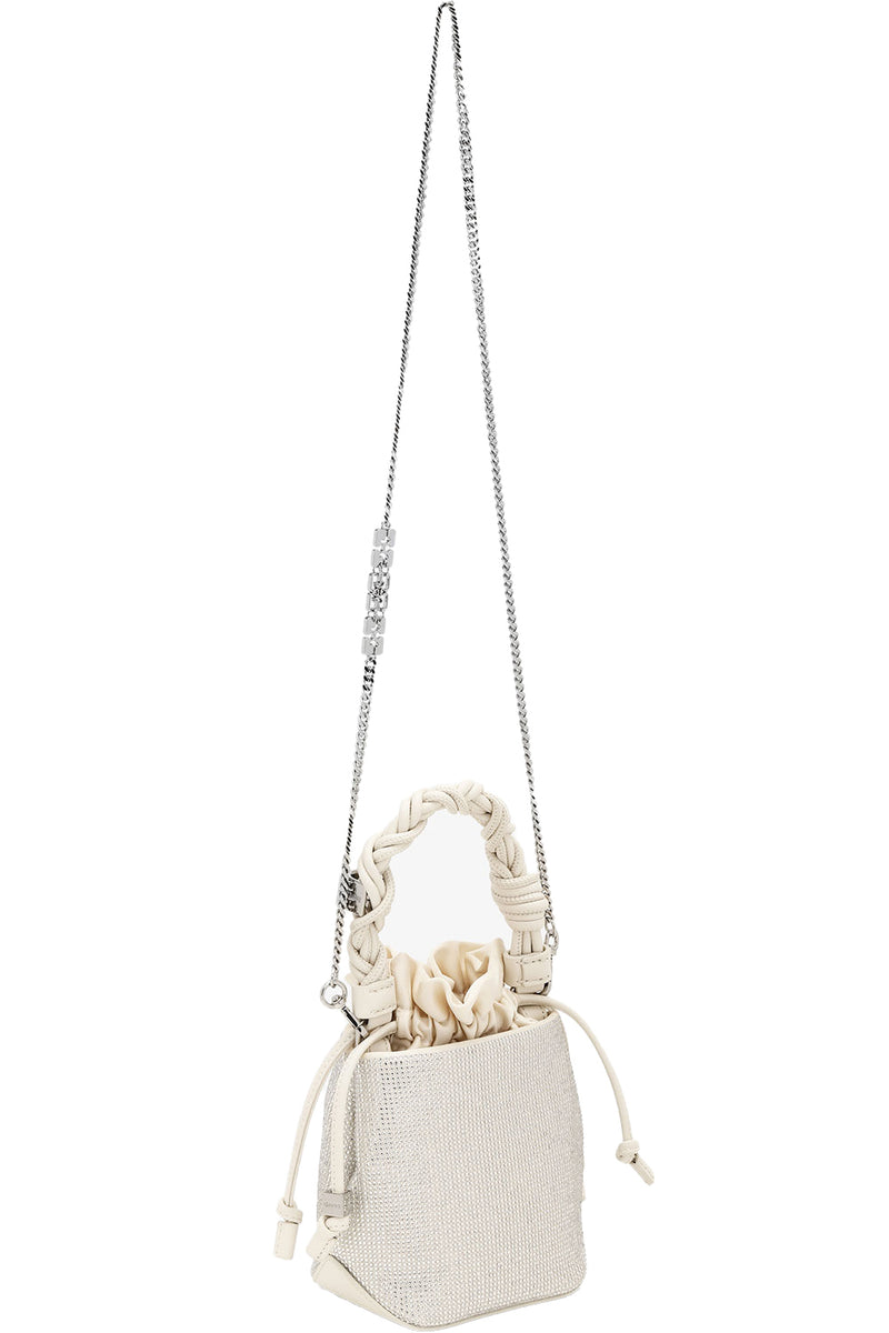 Mini GANNI Bou Bucket Bag in Egret