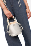 Mini GANNI Bou Bucket Bag in Egret