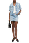 Light Blue Denim Shirt in Light Stone Blue