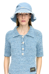 Denim Bucket Hat in Faded Denim