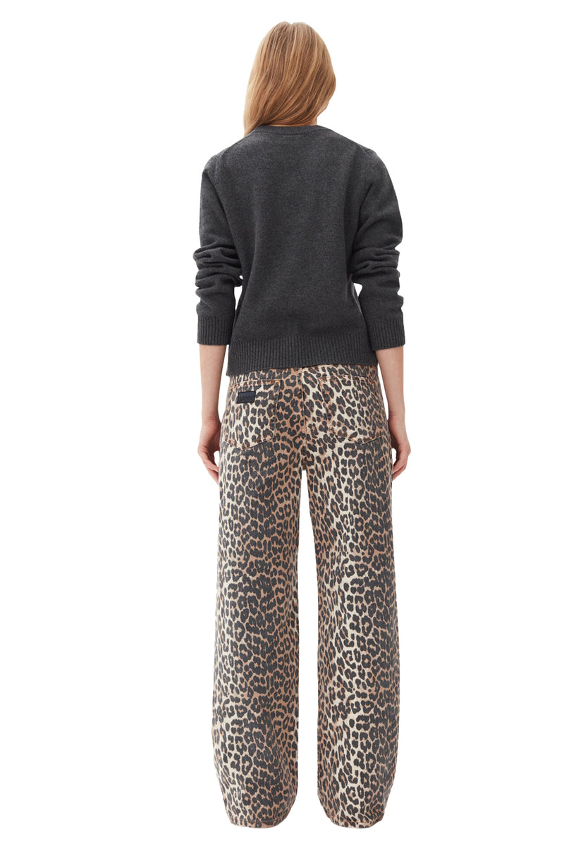 Leopard Printed Izey Jeans