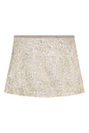 Gold and Silver Metallic Elasticated Mini Skirt