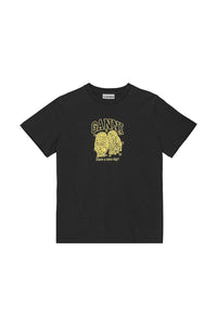 Basic Jersey Owls Relaxed T-Shirt in Phantom