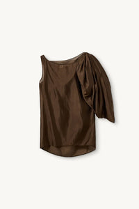 Gilian Drape Top in Espresso