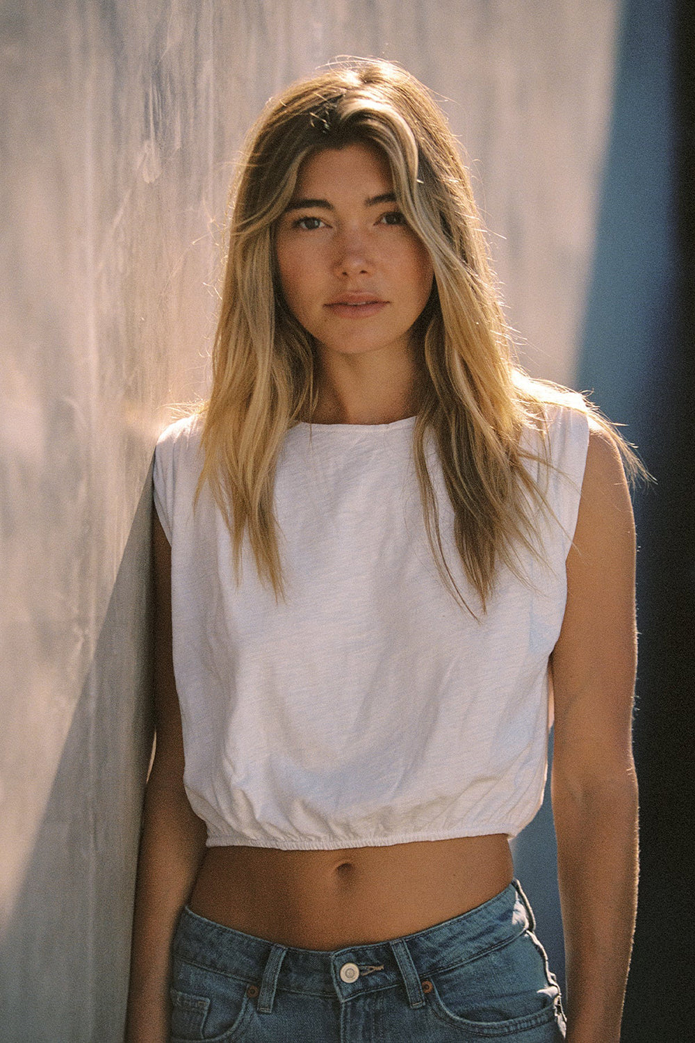 Marina Bubble Top in White