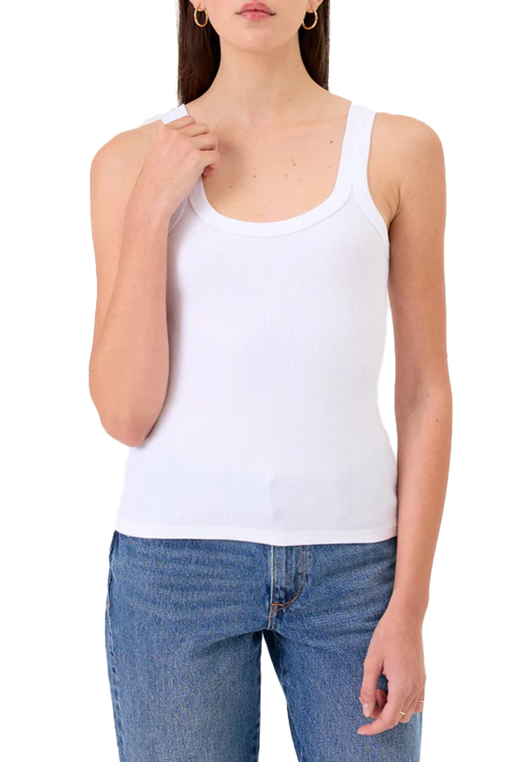 Angeline Tank in White