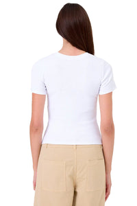 Camille Tee in White