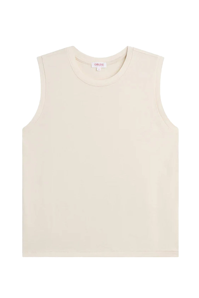 Elle Tank in White Sand