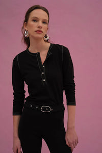 Celine Henely in Black
