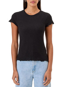 Love Story Tee in Black