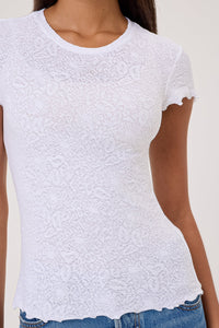 Love Story Tee in White