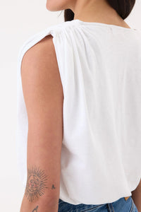 Marina Bubble Top in White