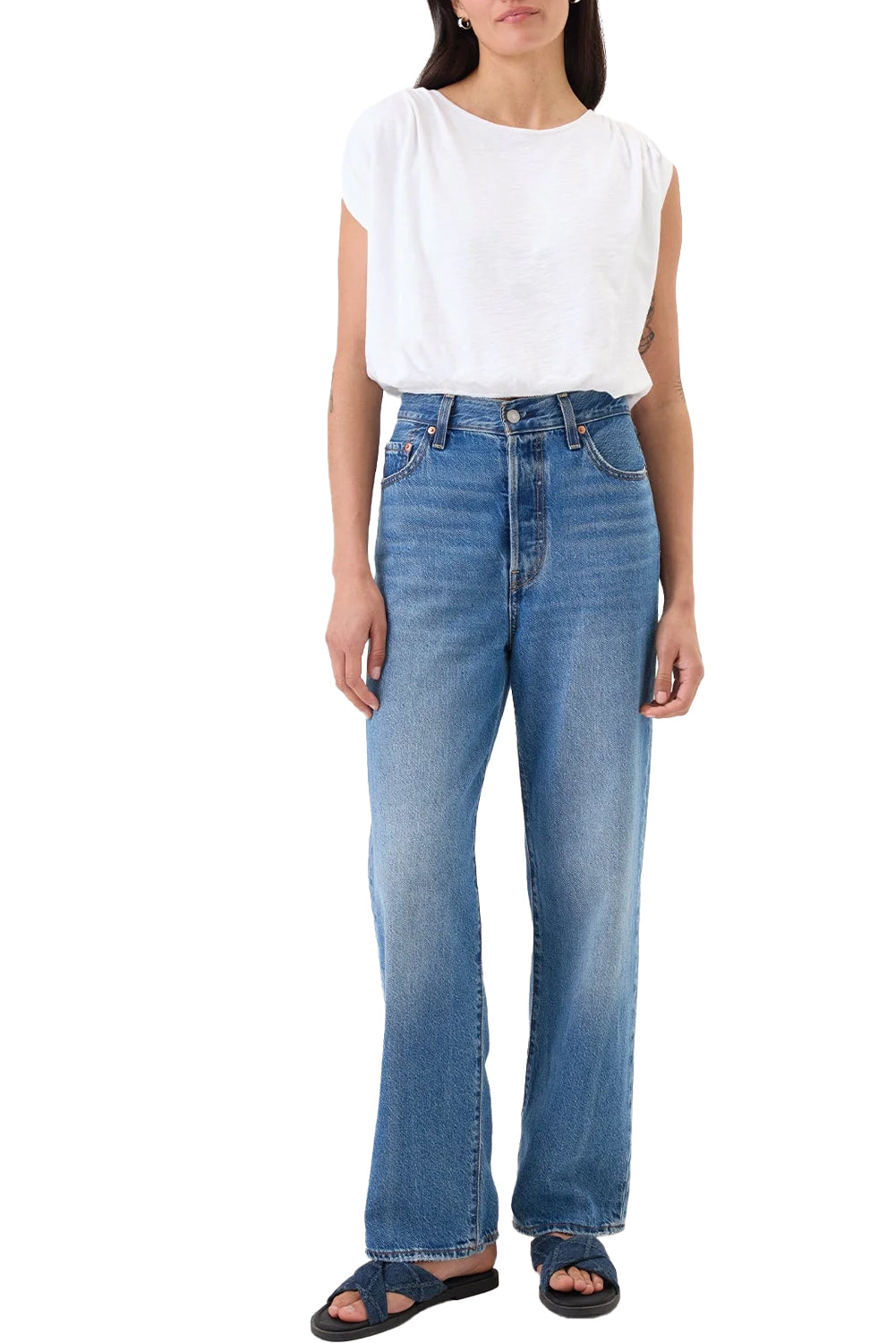 Marina Bubble Top in White