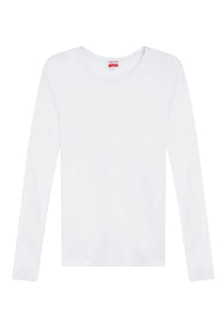 Organic Long Sleeve Tee in White
