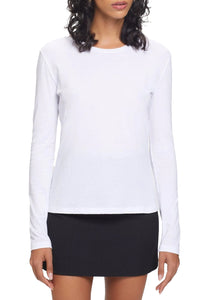 Organic Long Sleeve Tee in White