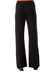 Pointelle Ellie Flare Pant in Black