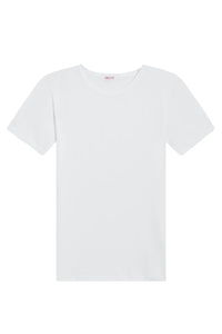 Pointelle Tee in White