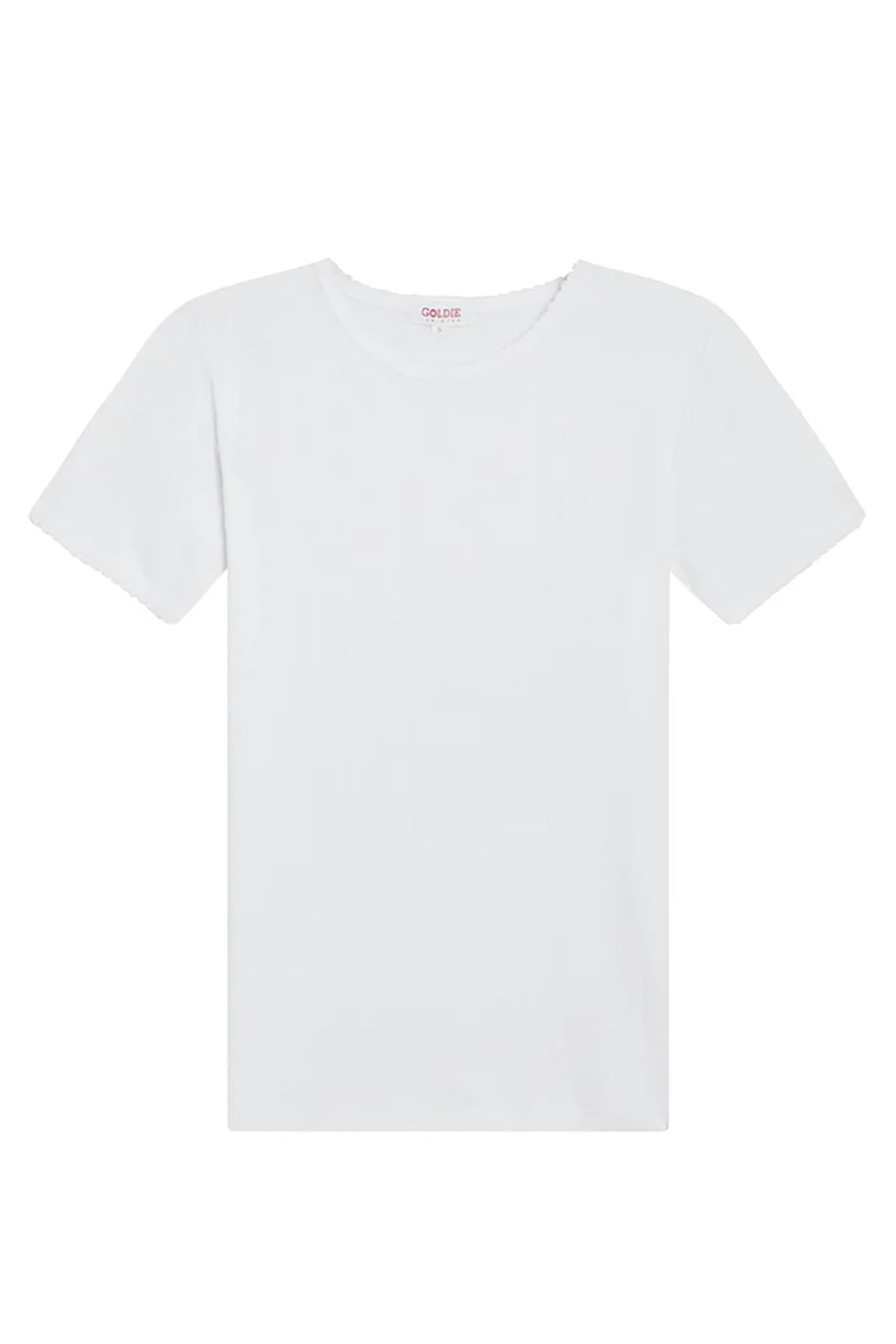 Pointelle Tee in White