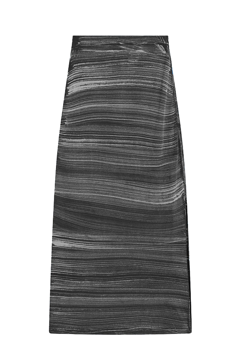 Cabana Stripe Maxi Skirt in Black
