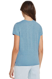 Signature Slub Boy Tee in Faded Denim