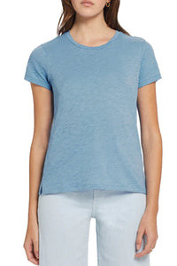 Signature Slub Boy Tee in Faded Denim