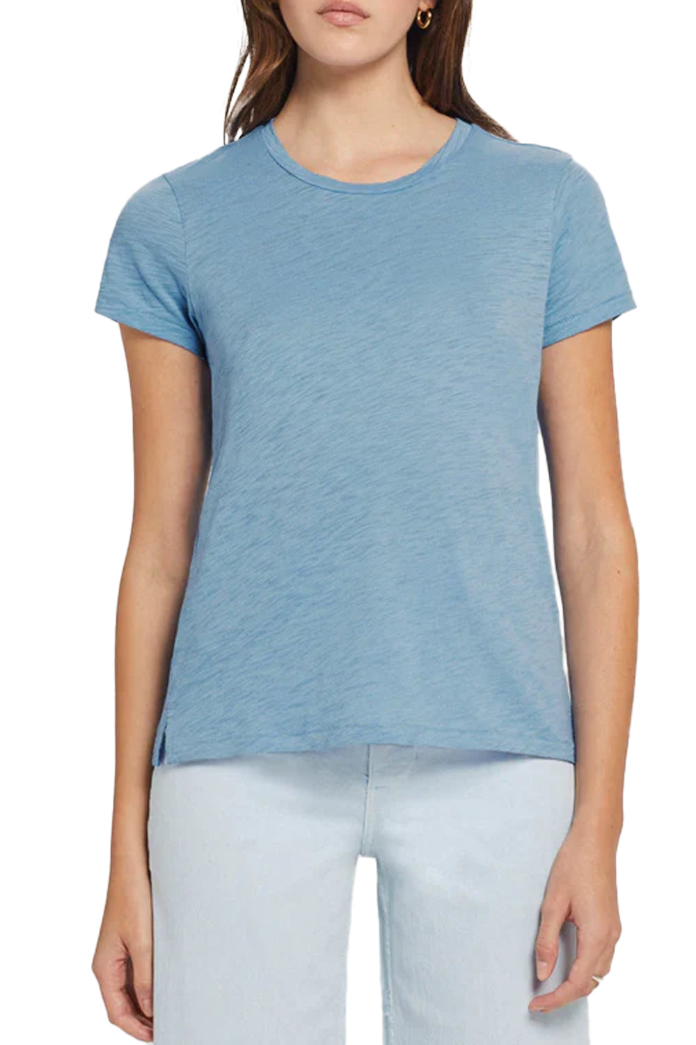 Signature Slub Boy Tee in Faded Denim