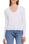 Chelsea V Neck Top in White