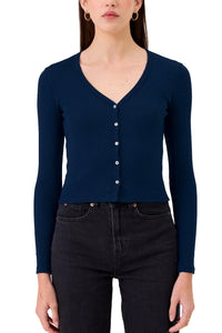 Zoé Mini Cardigan in Navy