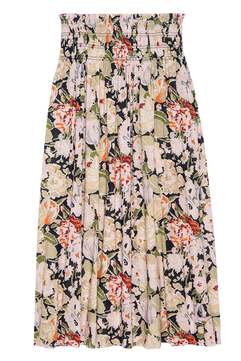 The Canary Skirt in Vintage Rose Print