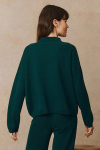 The Cashmere Polo Sweater in Alpine