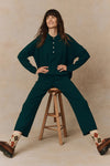 The Lantern Cashmere Pant in Alpine