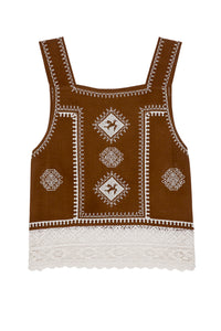 The Sparrow Tank in Chocolate