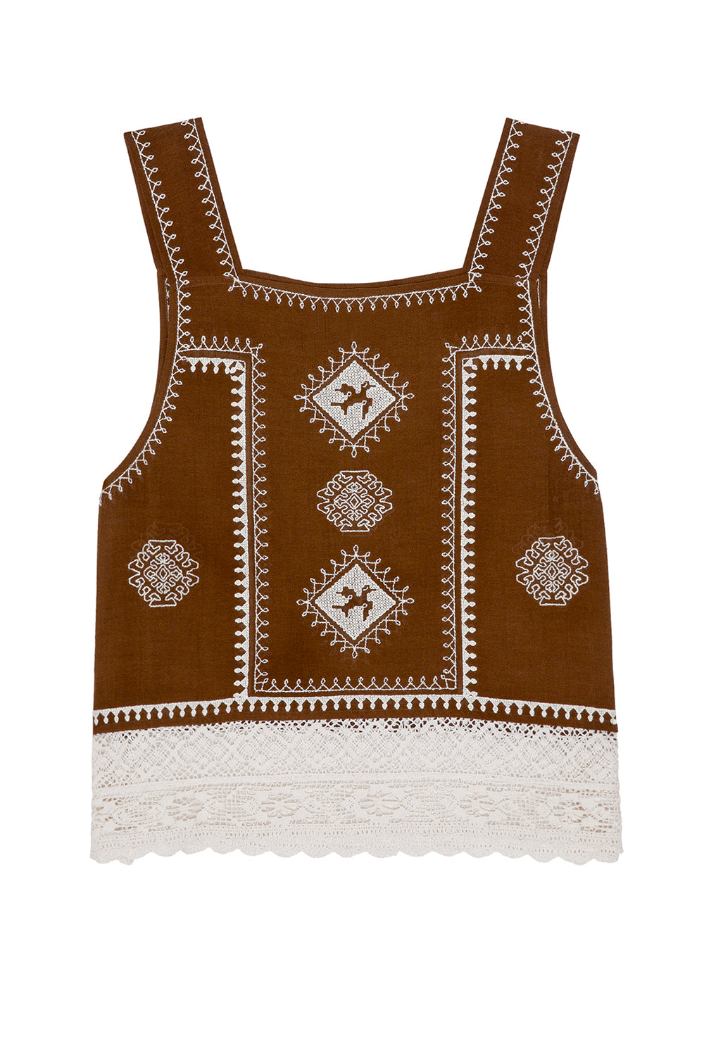 The Sparrow Tank in Chocolate