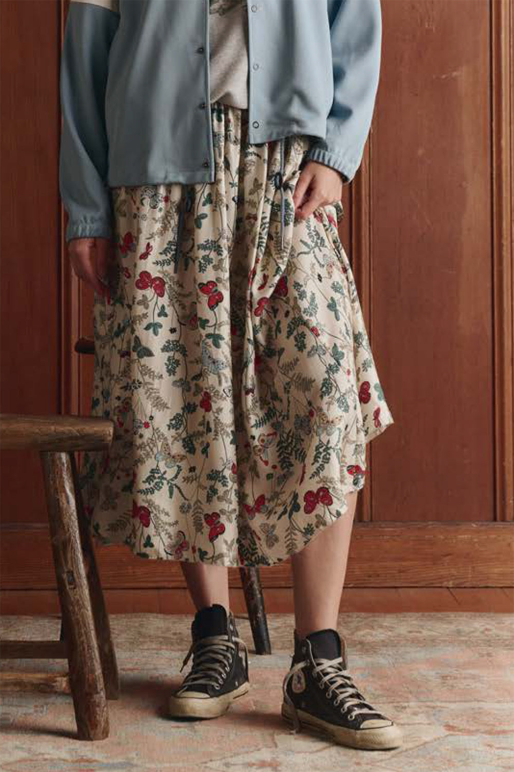 The Canary Skirt in Floating Butterfly