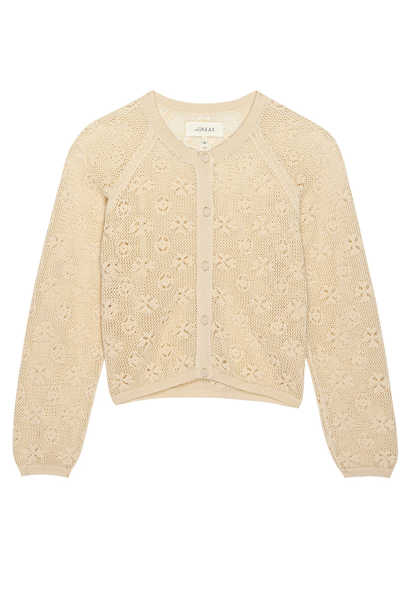 The Crochet Cardigan in Natural