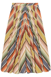 The Rhythm Skirt in Davenport Stripe