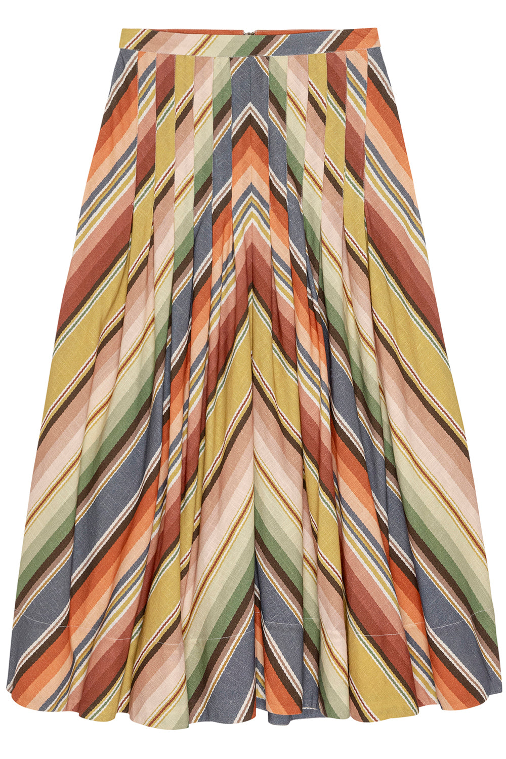 The Rhythm Skirt in Davenport Stripe