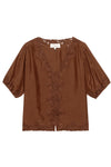 Short Sleeve Legacy Top in Chocolate