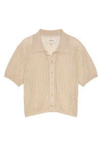 The Crochet Polo in Cream
