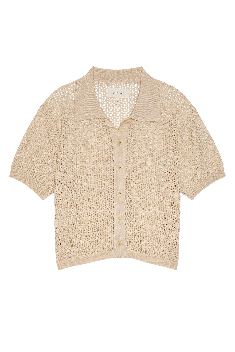 The Crochet Polo in Cream
