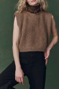The Brushed Melange Sweater in Doe